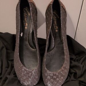 "Crown" By Bor Sparkle Ballet Flats —in Bronze